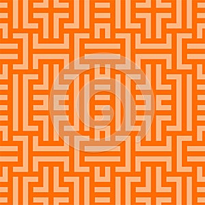 Vector colorful seamless geometric pattern. Bright striped texture. Repeatable creative abstract digital orange