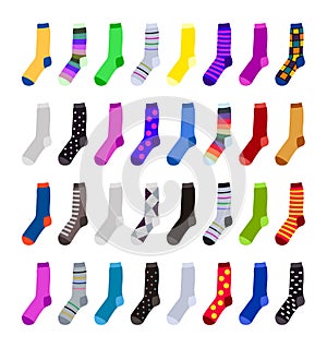 Vector colorful socks