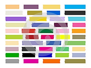 vector colorful sticky tapes. paper stickers