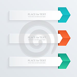 Vector colorful text box