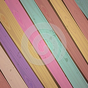 Vector colorful wooden background