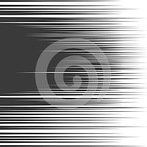 Vector comic book speed lines background.