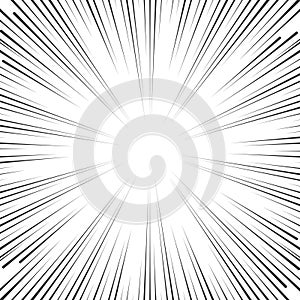 Vector comic book speed lines background