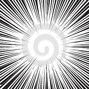 Vector comics speed concept. Warp effect. Motion vector template