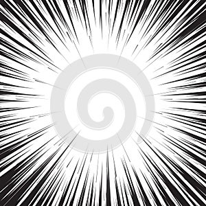 Vector comics speed concept. Warp effect. Motion vector template