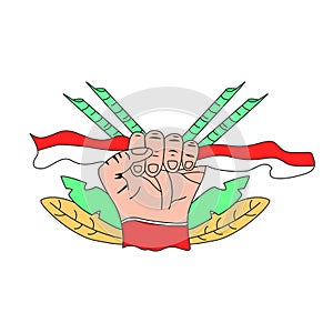 Vector commemorating 17th August 1945