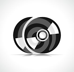 Vector compact disc icon symbol