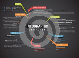 Vector Company infographic overview design template