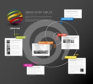 Vector Company infographic overview design template