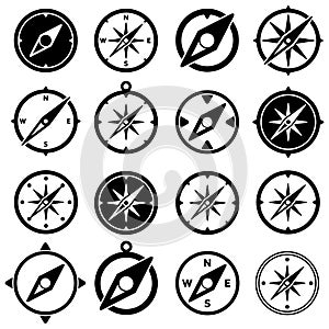 vector compass icons