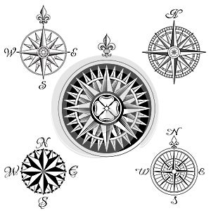 Vector Compass Rose Set