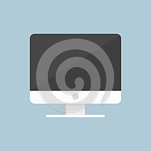 Vector Computer Display, vector illustion flat design style.