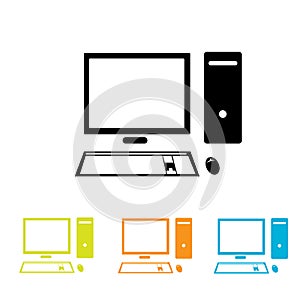 Vector computer icon set