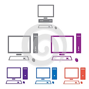 Vector computer icon set