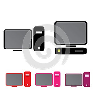 Vector computer icon set