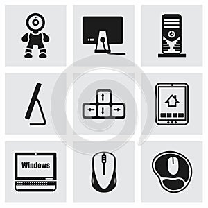Vector Computer icon set