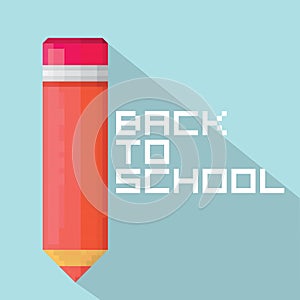 Vector concept of back to school