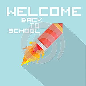 Vector concept of back to school