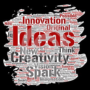 Vector creative idea brainstorming paint brush paper