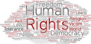 Vector concept or conceptual human rights