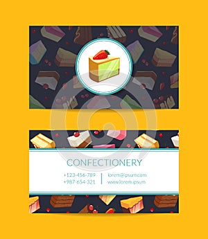 Vector confectionary, cooking or pastry shop photo