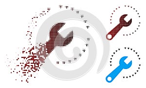 Dissolved Pixel Halftone Configure Icon photo