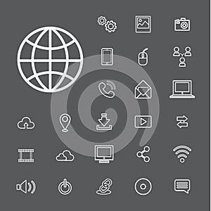 Vector Connection Digital Technology UI Concept