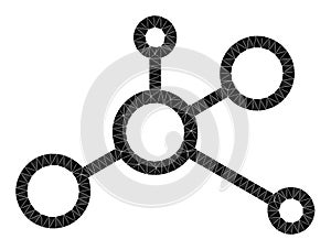 Vector Connectivity Lowpoly Icon