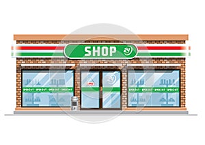 Convenience store building photo