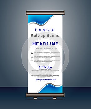 vector corporate business roll up banner standee pull up banner x banner template design