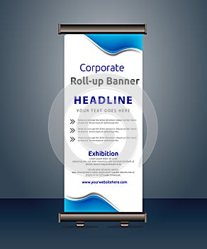 vector corporate business roll up banner standee pull up banner x banner template design