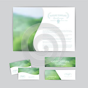 Vector corporate identity. Abstract backdrop. banner design temp