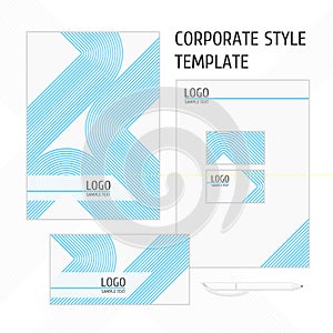 Vector corporate identity template line