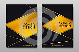 Vector cover design. Brochure template in A4 size flyer design. Vertical orientation abstract modern front page of A4