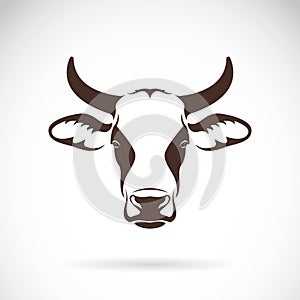 Vector of a cow head design on white background. Farm Animal.