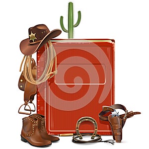Vector Cowboy Book photo