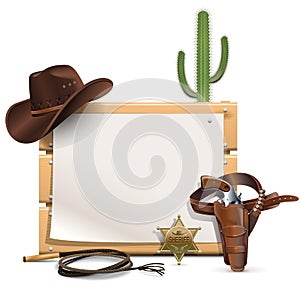 Vector Cowboy Frame