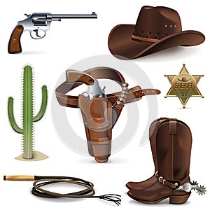 Vector Cowboy Icons