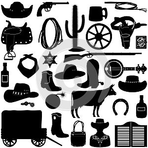 Vector Cowboy Pictograms photo