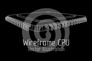 Vector CPU wireframe