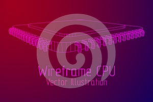 Vector CPU wireframe
