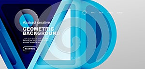 Vector creative abstract geometric design