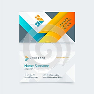 Vector creative business card template