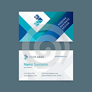 Vector creative business card template