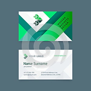 Vector creative business card template