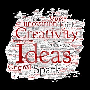 Vector creative idea brainstorming paint brush