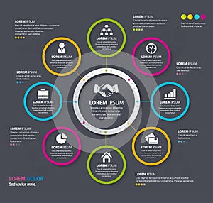 Vector creative Infographic design circles. Eps 10.