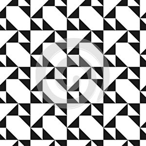 Vector creative seamless geometric pattern. Textile striped black and white texture. Abstract monochrome fabric