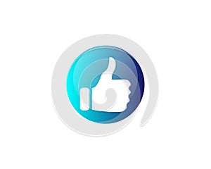 Vector creatvie Web Social media thumb icon