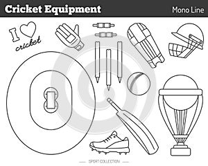 Vector cricket game design elements